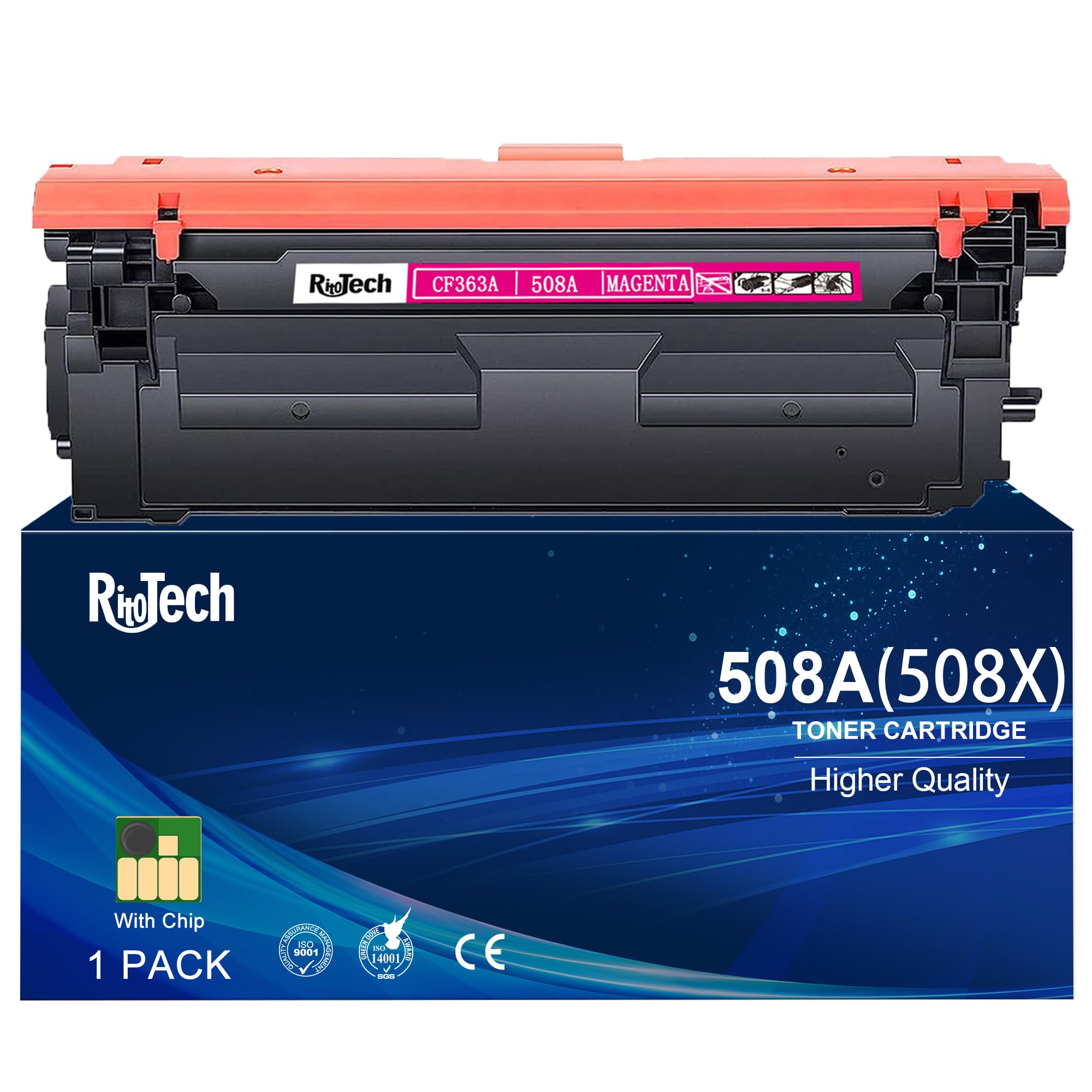 Amazon.com: 508A Magenta Toner Cartridge, Replacement Compatible